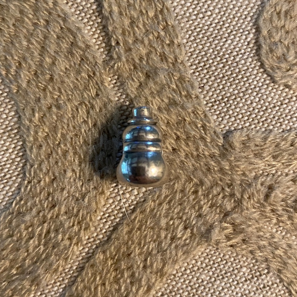 Pandora Sterling Silver Snowman Charm - Picture 2 of 4